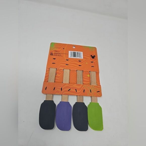 DISNEY MICKEY AND MINNIE MOUSE HALLOWEEN Mini Spatula 4 Piece Set NEW - Picture 3 of 3
